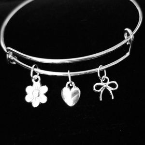 Pretty Things Silver Charm Bracelet